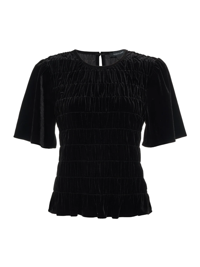 We Belong Together Velvet Top, Black