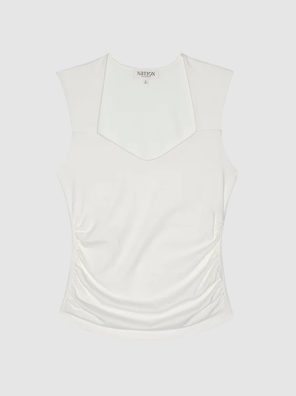 Nation LTD Haven Sleeveless Tee, Porcelain - 13 Hub Lane   |  Sweetheart Tanks