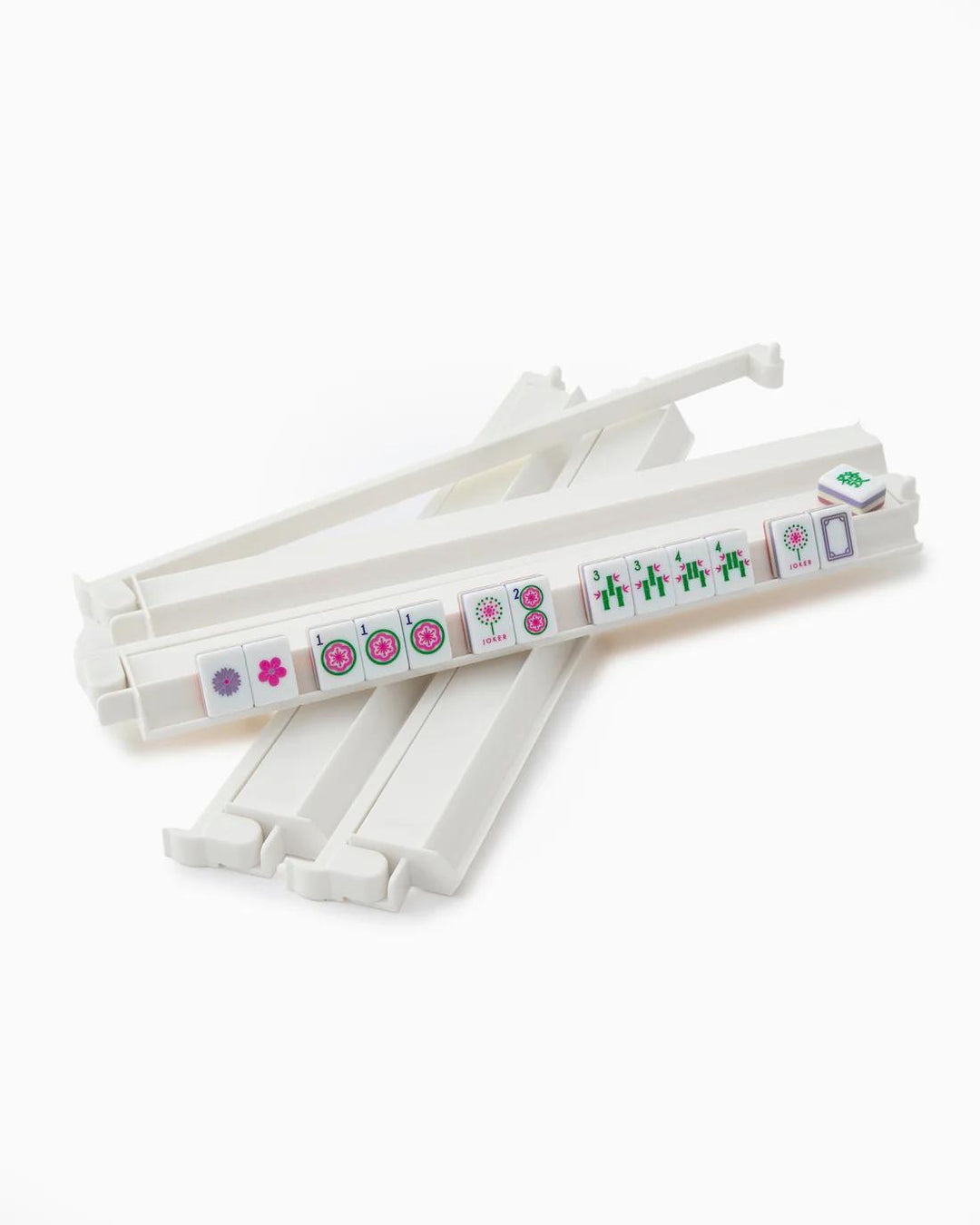 Acrylic Rack & Pusher Set, White