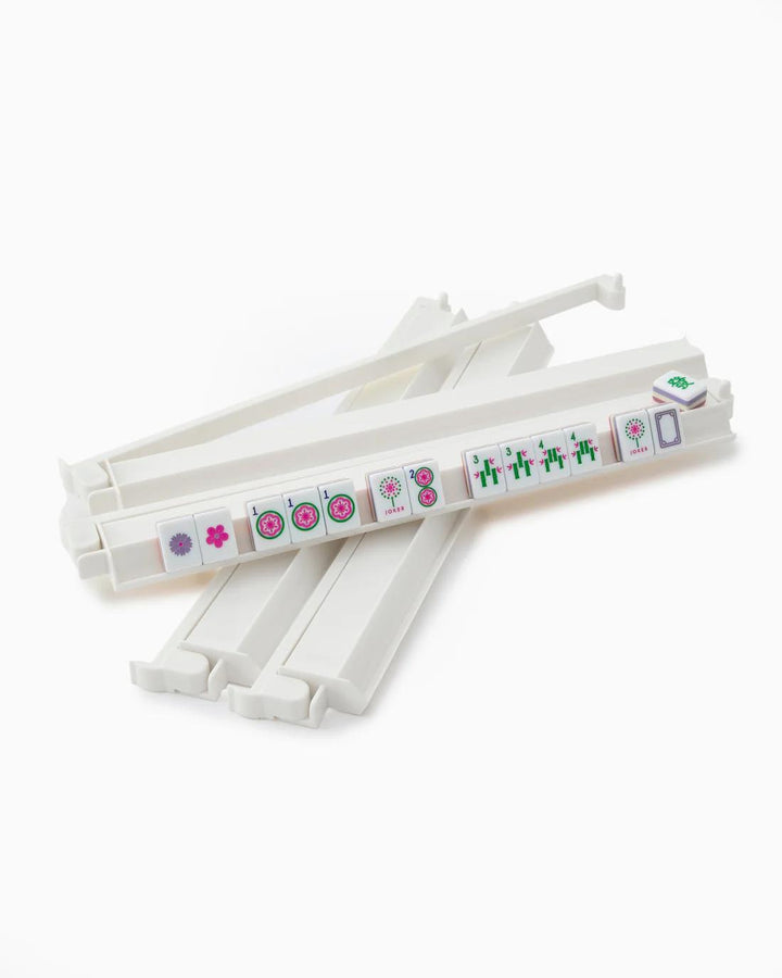 Acrylic Rack & Pusher Set, White