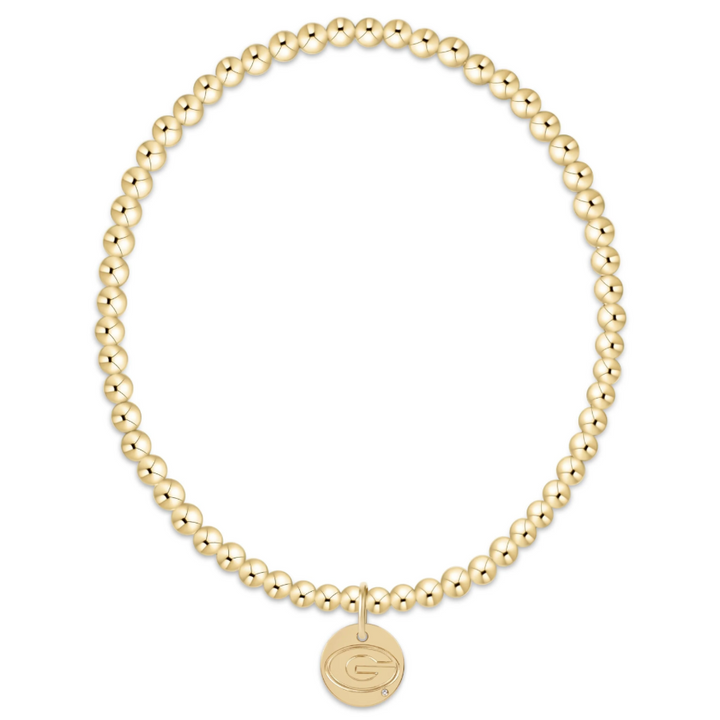 enewton ecollegiate classic gold 3mm bracelet - uga disc