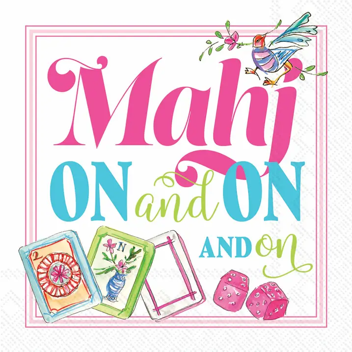 Mahj On and On Cocktail Napkins