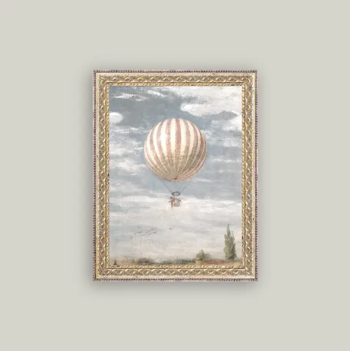 Air Balloon - 13 Hub Lane   |  Small Wall Art