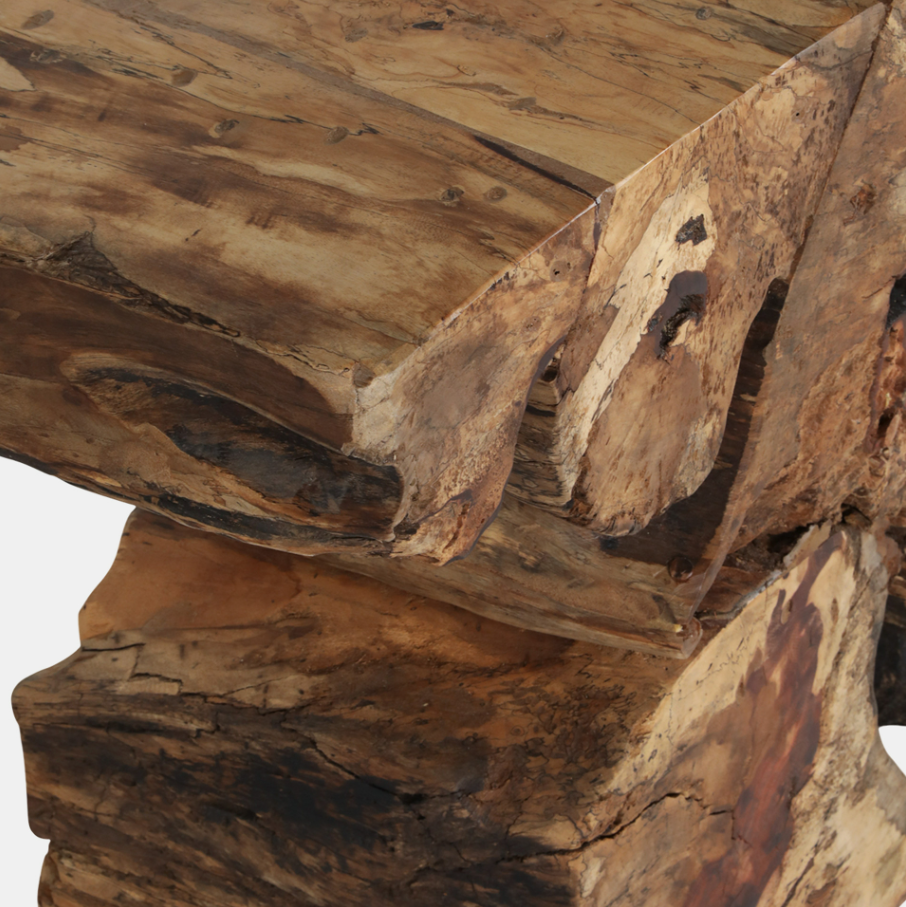 Exposed Root Console Table