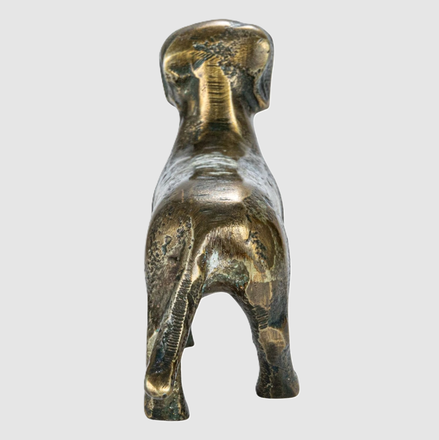 Cast Aluminum Dachshund - 13 Hub Lane   |  Aluminum Sculptures
