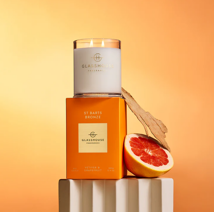 St. Barts Bronze Triple Scented Candle - 13 Hub Lane   |  Seduced By St. Barts