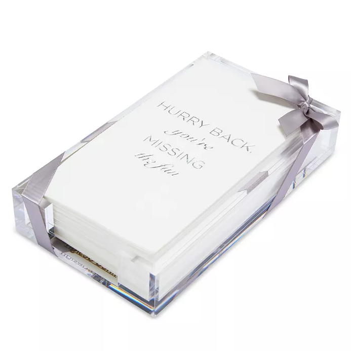 13 Hub Lane Acrylic Tray with Guest Towels - Thumbnail 5