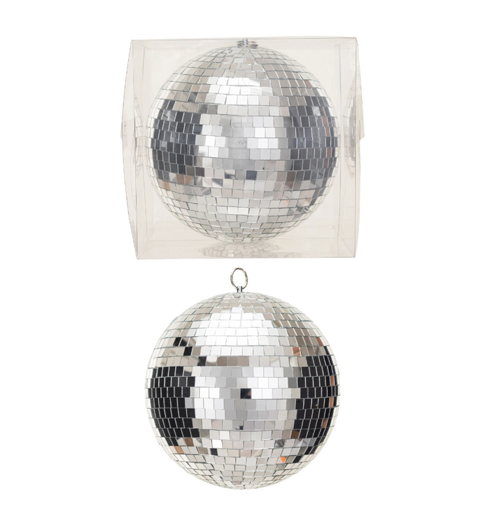 Silver Hanging Disco Ball