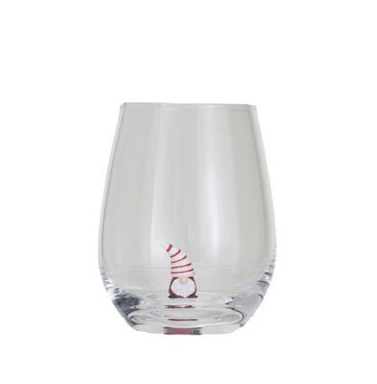 12oz. Holiday Figure Stemless Wine Glass - 13 Hub Lane   |  