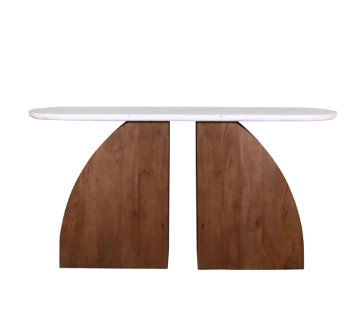 Abstract Wood & Marble Console - 13 Hub Lane   |  