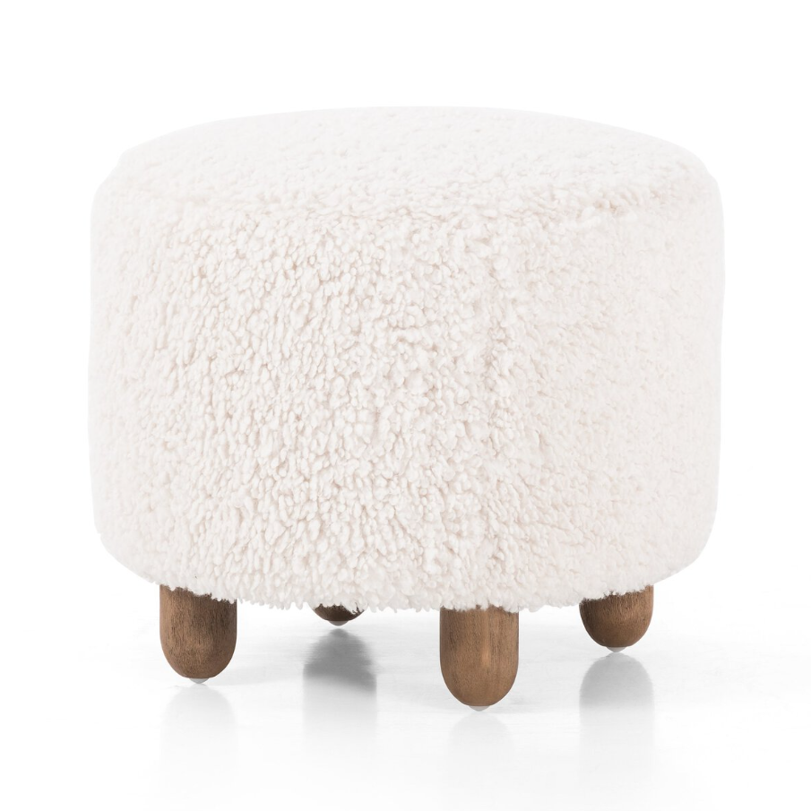 Aniston Round Ottoman - 13 Hub Lane   |  Ottomans