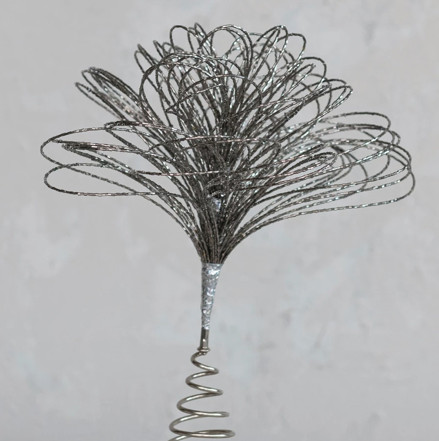 Metal & Glass Bead Tree Topper