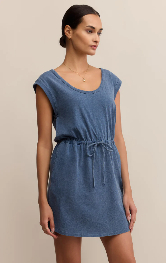 Dayshift Jersey Mini, Vintage Indigo - 13 Hub Lane   |  Mini Dresses