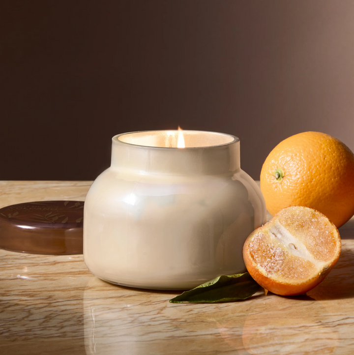 Autumn Glow Volcano White Signature Candle - 13 Hub Lane   |  Volcano