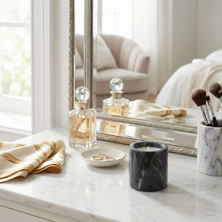 Hazel Amber & Oak Marble Candle