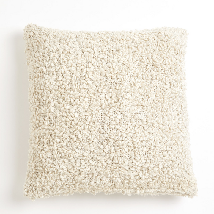 Textured Boucle Pillow, Natural