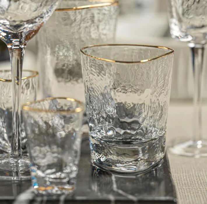 Aperitivo Triangular Double Old Fashioned Glass - 13 Hub Lane   |  Double Old Fashioned Glasses