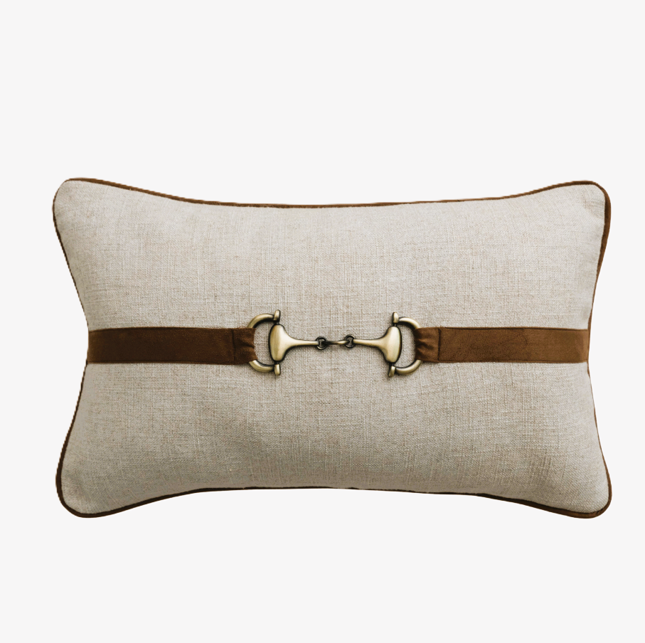 Horsebit Lumbar Pillow