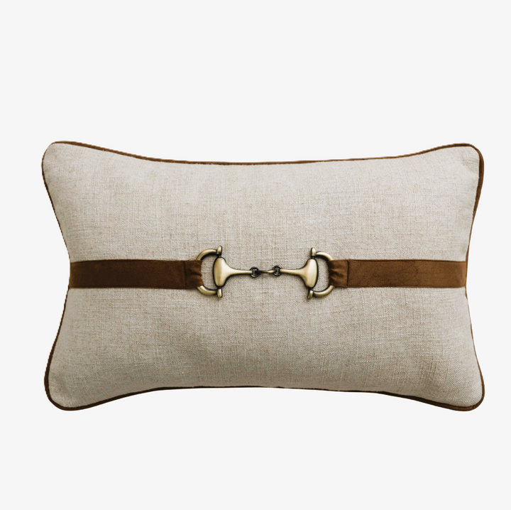 Horsebit Lumbar Pillow