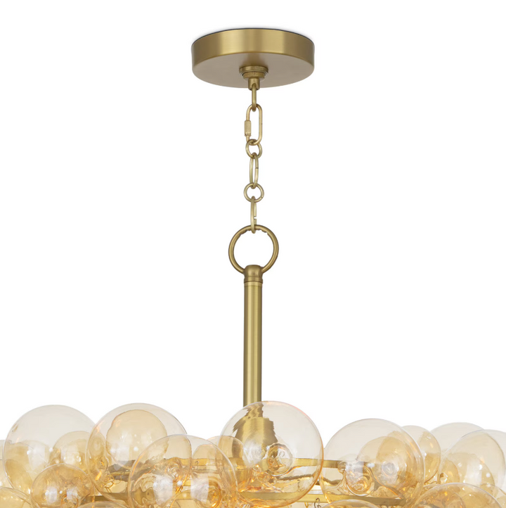 Bubbles Chandelier, Amber