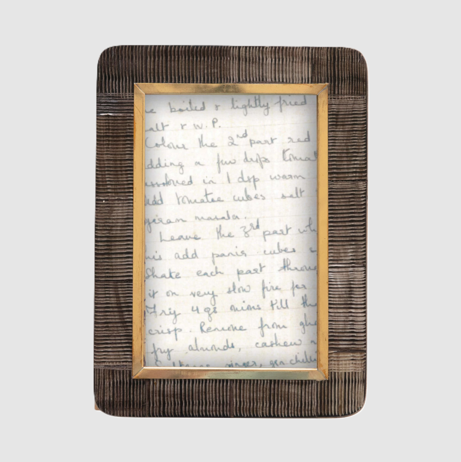 Horn & Brass Carved Photo Frame - 13 Hub Lane   |  Horn Frames