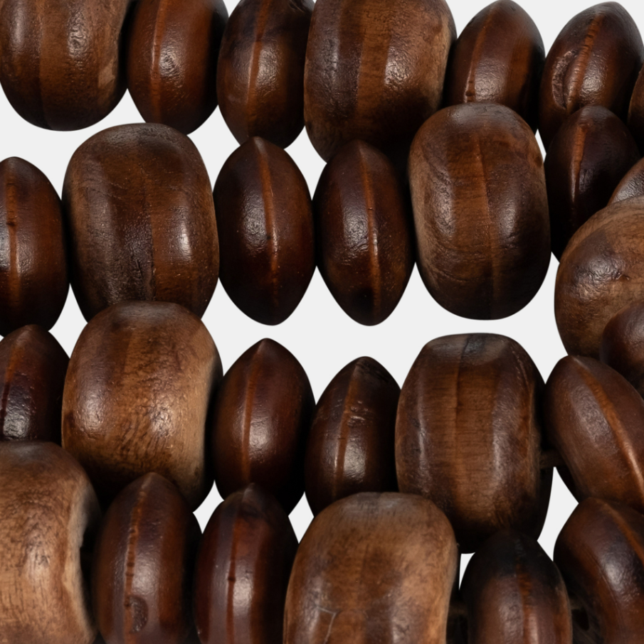 Flat Beads Garland, Natural - Thumbnail 5