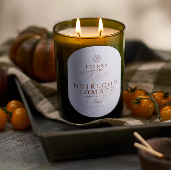 Linnea Heirloom Tomato Two-Wick Candle - Large