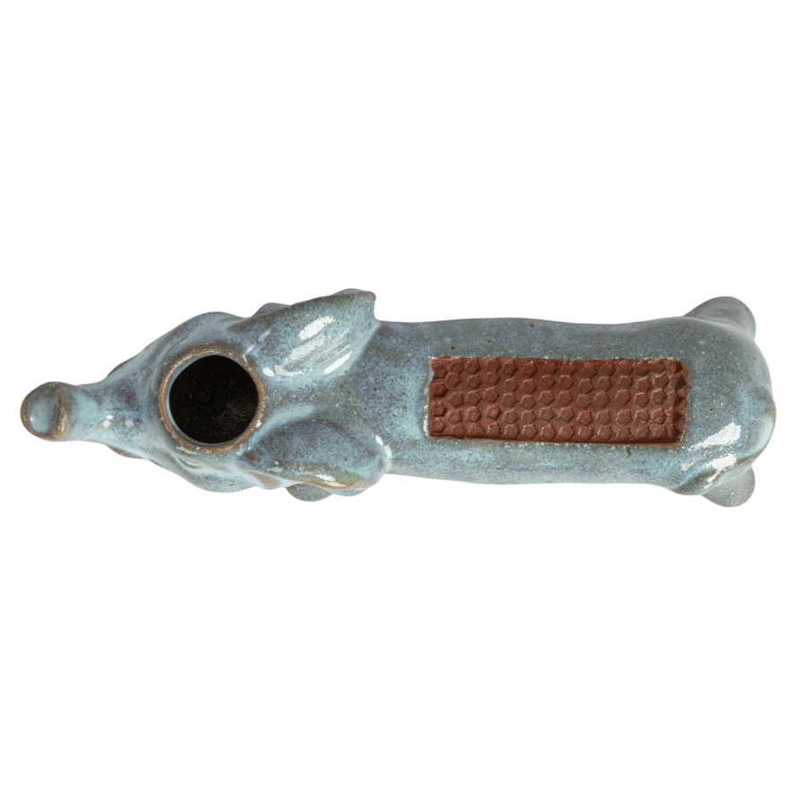 Stoneware Elephant Match Holder w/ Striker