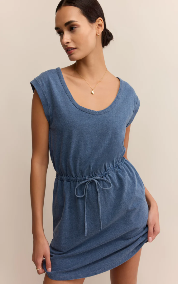 Dayshift Jersey Mini, Vintage Indigo - 13 Hub Lane   |  Mini Dresses