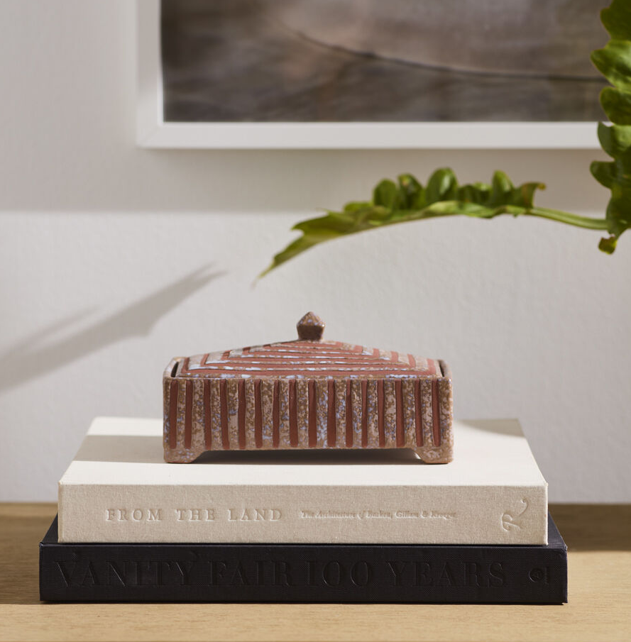 Banda Decorative Box, Brown - 13 Hub Lane   |  Ceramic Boxes