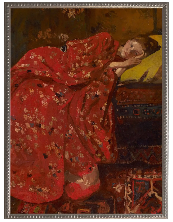 Girl in a Red Kimono