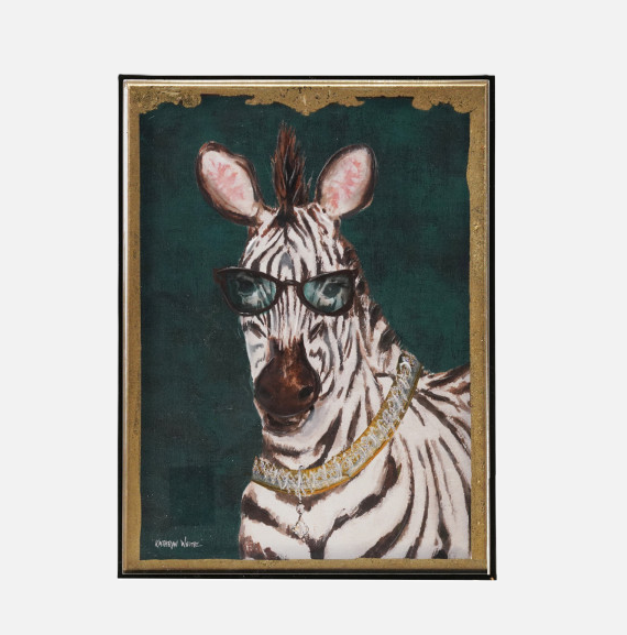 Hand-Painted Framed in Smoke Acrylic Box - 13 Hub Lane   |  Hand-Painted Art