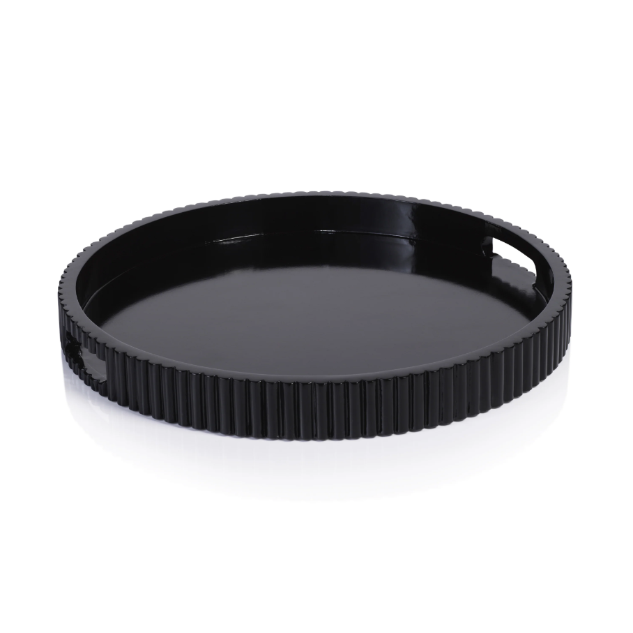 Tivoli Lacquered Round Tray - 13 Hub Lane   |  