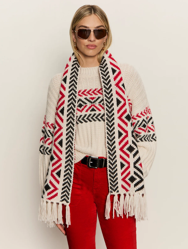 Send It Scarf, Chalk Multi