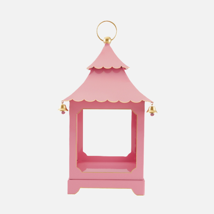 Scalloped Metal Lantern w/ Bells