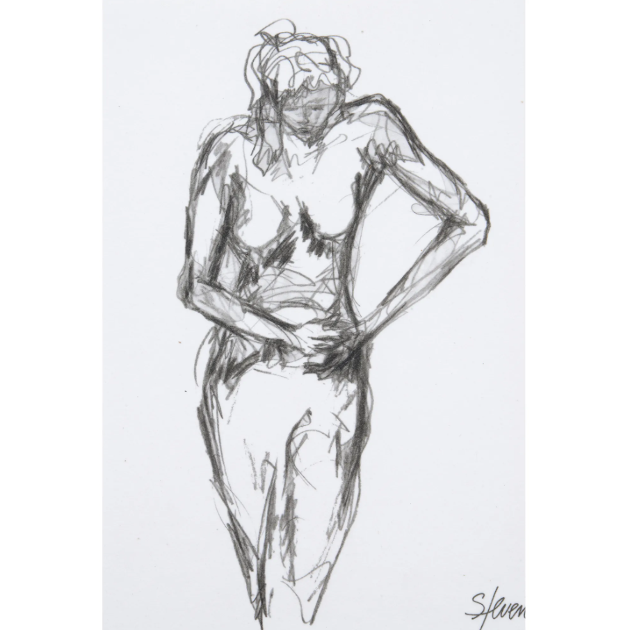 Studio Line Sketch - II - 13 Hub Lane   |  Under Glass Prints & Art