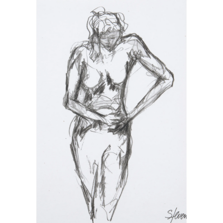 Studio Line Sketch - II - 13 Hub Lane   |  Under Glass Prints & Art