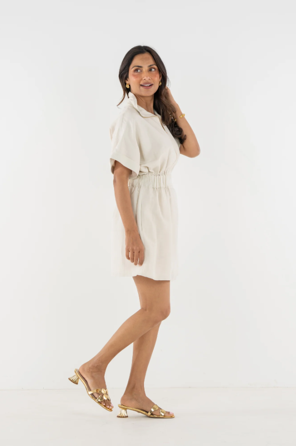 Pullover Dress - Sandshell Linen - 13 Hub Lane   |  