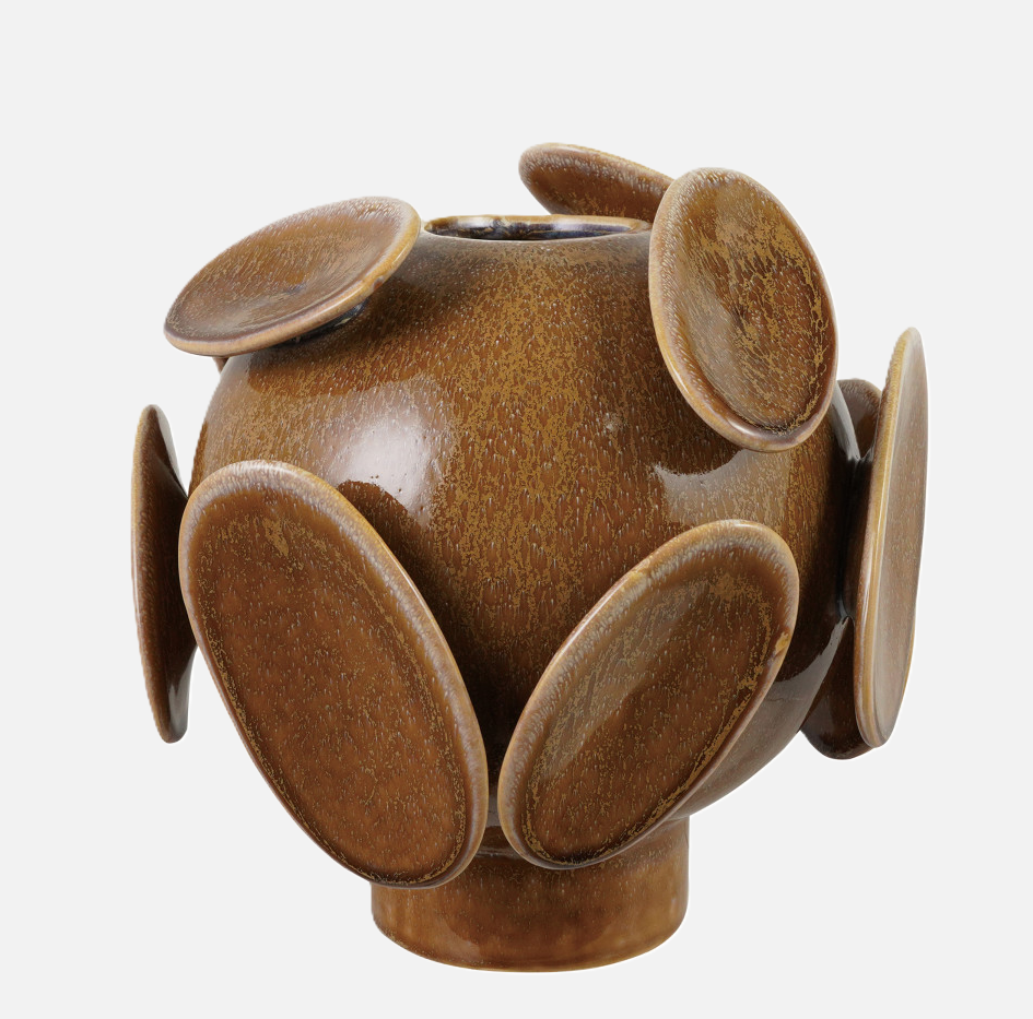 Stoneware 3D Footed Vase