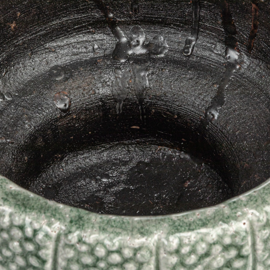 Embossed Terra-Cotta Footed Planter - 13 Hub Lane   |  Terra-Cotta Planters