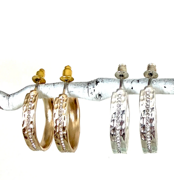 CV Designs Pave Channel Hoops