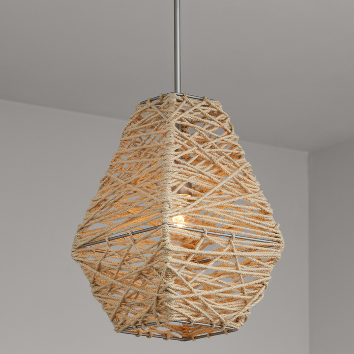 Finley 10.5" 1-Light Natural Jute Pendant