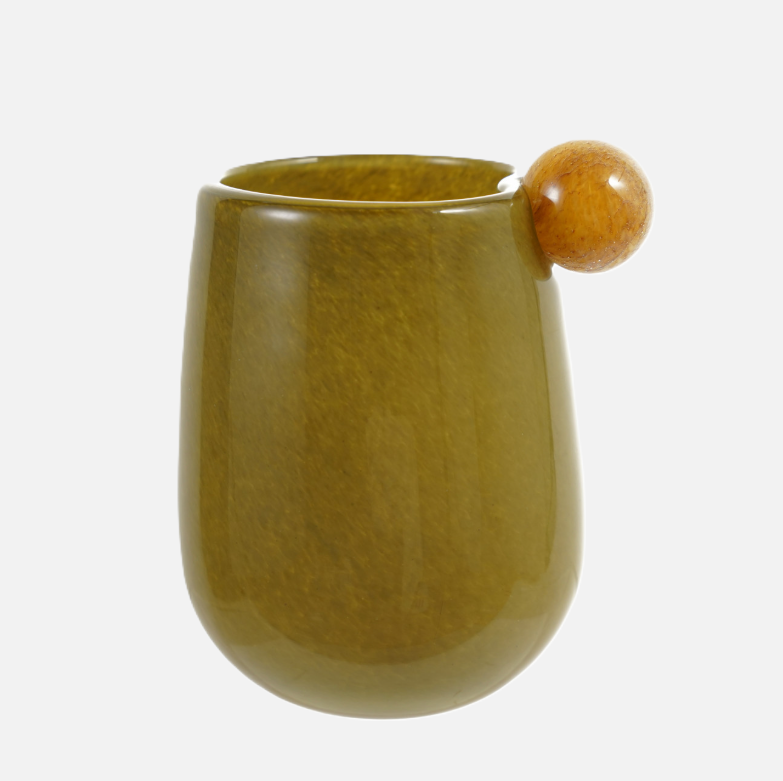 Glass Vase w/ Ball