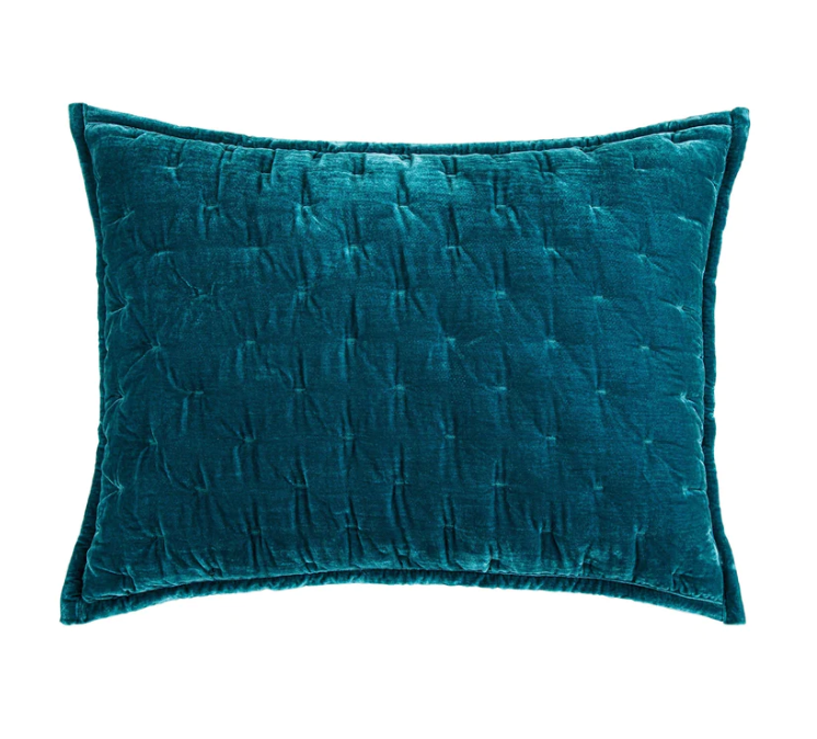 Stella Faux Silk Velvet, Teal - 13 Hub Lane   |  
