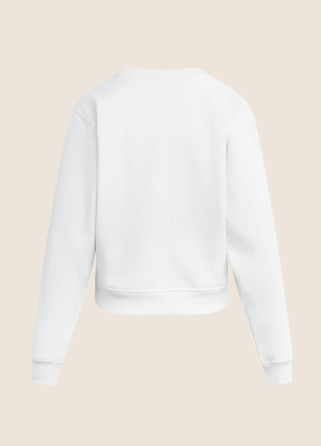 Favorite Daughter Embroidery Ritzy Classic Sweatshirt, Sugar & True Red