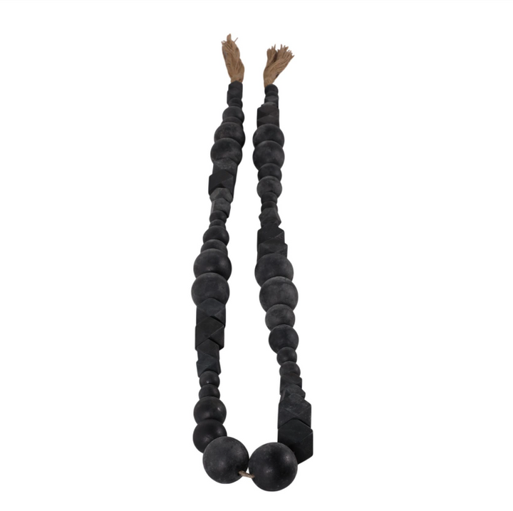 Duneford Beaded Garland, Black