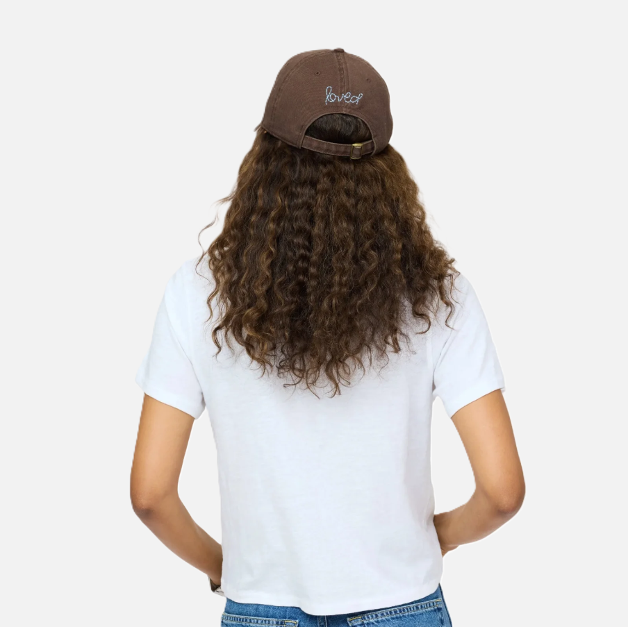 Imperfect Heart Hat, Cocoa-Chambray