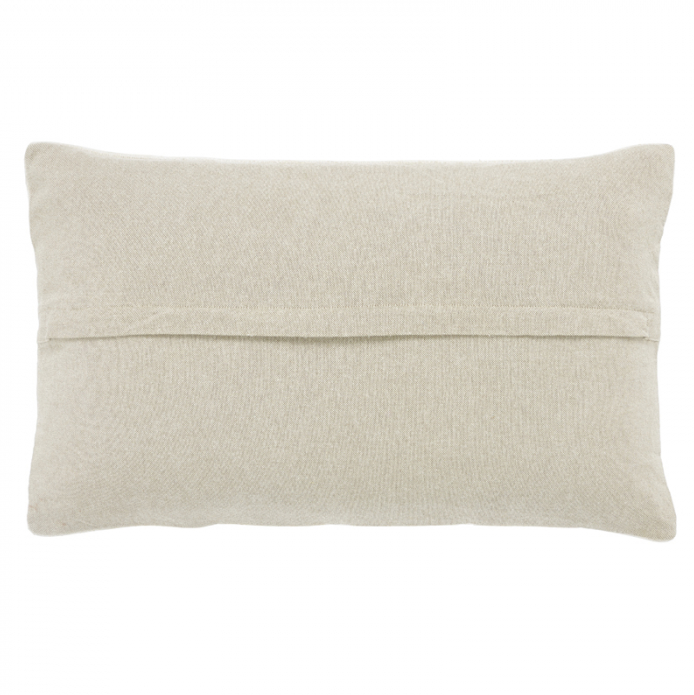 Geometric Tufted Lumbar Pillow, Ivory