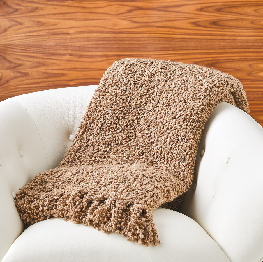 Textured Boucle Throw