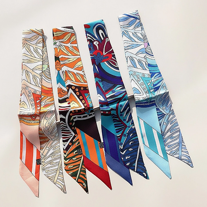 Abstract Twilly Skinny Scarf